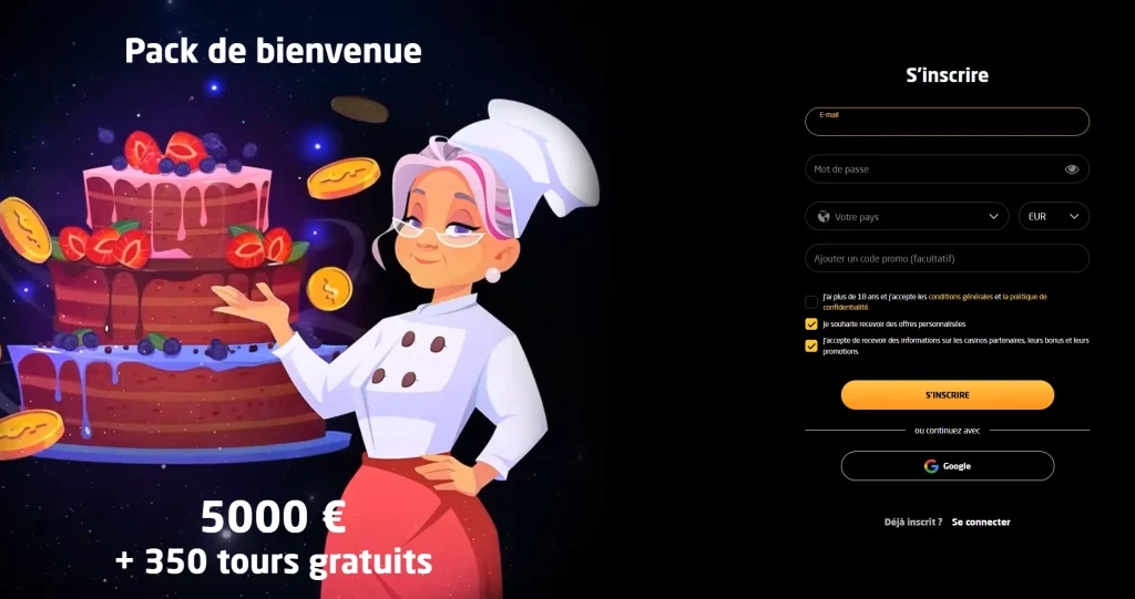Stay Casino inscription avec pack de bienvenue de 5000 euros et tours gratuits