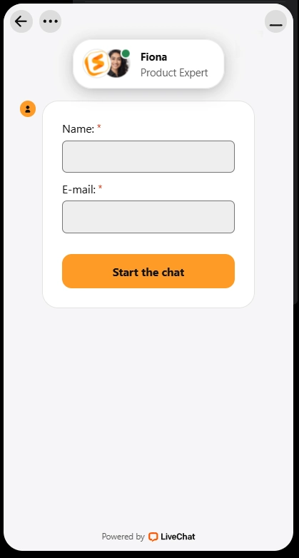 Stay Casino support live chat sur mobile avec formulaire de contact